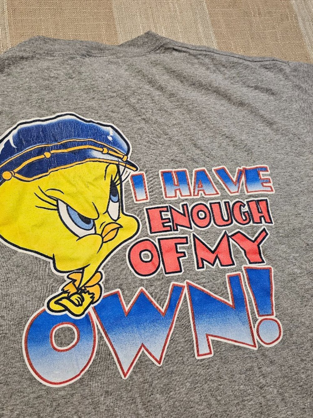 y2k Tweety Bird Looney Toons Edgy Grunge Kidcore Dadcore Bikercore Attitude Tee